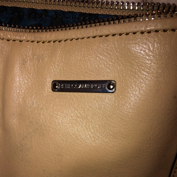 AUTH MINI REBECCA MINKOFF BEIGE LTHR XBODY BAG - Picture 4 of 7